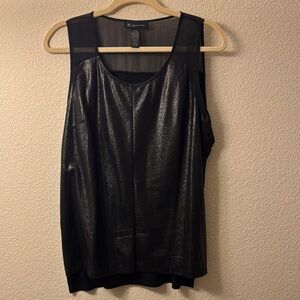 INC Black Sleeveless Top